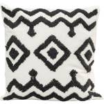 Coussin chevrons Noir - Textile - 45 x 45 x 12 cm