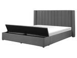 Doppelbett NOYERS Grau - Breite: 190 cm