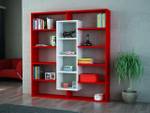 Rot Bücherregal Weiß Ample