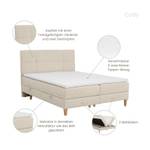 Boxspringbett Cody Beige - Breite: 200 cm