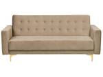 3-Sitzer Sofa ABERDEEN Beige - Gold