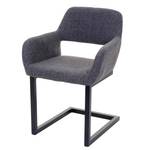Chaise de salle à manger HWC-A50 II Gris - Textile - 58 x 80 x 55 cm