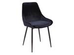 Chaise gondole MASURIE Noir - Lot de 6