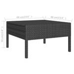 Garten-Lounge-Set (10-teilig) 3009677-7 Schwarz