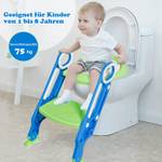 Kinder Toilettensitz höhenverstellbar Grün - Kunststoff - 24 x 65 x 37 cm