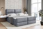 Boxspringbett BOXI3-Z Hellgrau - Breite: 120 cm - H4