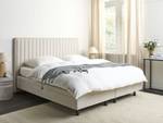 Lit double DUKE II Beige - Crème - Largeur : 180 cm