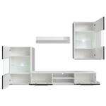 TV-Schrank mit LED 5er Set D166 Schwarz