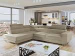 Ecksofa Fonti Beige - Ecke davorstehend links