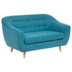 RETRO-Sofa Blau - Tiefe: 150 cm