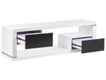 Meuble TV SPOKAN Noir - Blanc - Bois manufacturé - 140 x 43 x 39 cm