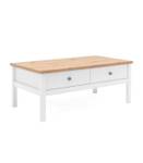 Table Basse Bergen Blanc - Bois manufacturé - 55 x 40 x 100 cm