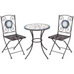 Garten-Bistroset 84B-880 Metall - 61 x 72 x 61 cm