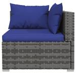 Garten-Lounge-Set (6-teilig) 3013633-1 Blau - Dunkelblau - Grau