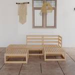 Garten-Lounge-Set (5-teilig) 3009911-1 Braun - Massivholz - Holzart/Dekor - 70 x 30 x 70 cm