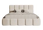 Bett mit Polsterrahmen CLOUDY Beige - Breite: 200 cm