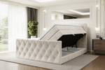 Boxspringbett AMAY KING Beige - Breite: 200 cm