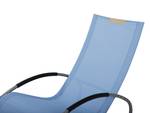 Chaise longue CAMPO Noir - Bleu - Argenté
