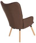 Sessel mit Hocker Garding Braun