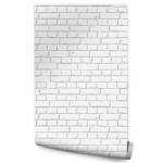 Papier Peint BRIQUE Motif 3D Effet Gris - Blanc - Papier - Textile - 53 x 1000 x 1000 cm