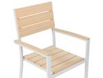 Chaise de jardin COMO Beige - Blanc