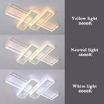 LED-Deckenleuchte Quadrate IX Weiß - Metall - 60 x 6 x 90 cm