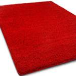 Shaggy-Teppich Barcelona Rot - Kunststoff - 66 x 3 x 100 cm