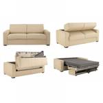 Canapé convertible EXPRESS 120cm Beige - Métal - Bois massif