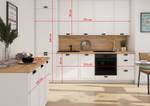 A1 Küchenzeile Arbeitsplatte mit LIVORNO