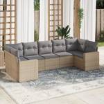 Gartensitzgruppe K4914(7-tlg) Beige - Massivholz - 69 x 62 x 66 cm