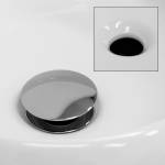 Vasque ronde 350x350x120 mm blanc Blanc - Céramique - Métal