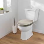 WC Sitz Basic Grau - Holzwerkstoff - 38 x 4 x 46 cm