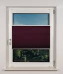 Plissee Klemmfix Blickdicht ohne Bohren Bordeaux - 65 x 130 cm