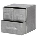 Aufbewahrungsbox, Schublade, Organizer Grau - Textil - 30 x 21 x 30 cm