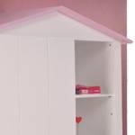 Kledingkast Biotiful in wit/roze Roze - Wit - Hout - 112 x 181 x 60 cm