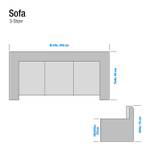 Sofa Brighton (3-Sitzer) Echtleder Braun