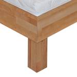 Lit futon Johann III Hêtre massif naturel - Huilé - 120 x 200cm - Avec sommier à lattes & matelas - Matelas de mousse froide