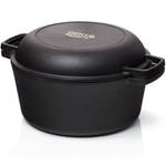 Cocotte gusseisen 2in1 Br盲ter 6,7L 