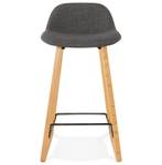 Tabouret De Bar BALTIK Gris - Bois massif - 46 x 88 x 47 cm