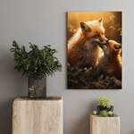 Leinwandbild Fox Love 40 x 60 cm