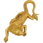 Wandobjekt Lizard Gold - Kunststoff - Stein - 17 x 40 x 9 cm