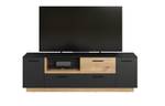 TV Tisch Synnax Grau - Holz teilmassiv - 187 x 58 x 40 cm