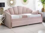 Ausziehbett ELUSIA Pink - Textil - 100 x 116 x 204 cm