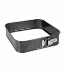 Form zum Backen, quadratisches Blatt Schwarz - Metall - 26 x 7 x 26 cm