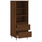 Highboard DE7918 Eiche Schwarzbraun Dekor