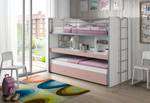 Lits mezzanine enfant Bonny Rose clair