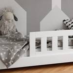 Rausfallschutz Kinderbett Weiß - Massivholz - 120 x 33 x 120 cm