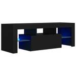 TV-Schrank mit LED-Leuchten D638 Schwarz