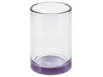 Badezimmer-Zubehör TELMA 4-tlg Violett - Silber - Glas - 15 x 12 x 11 cm