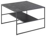 Table basse Infinity Imitation marbre noir / Noir